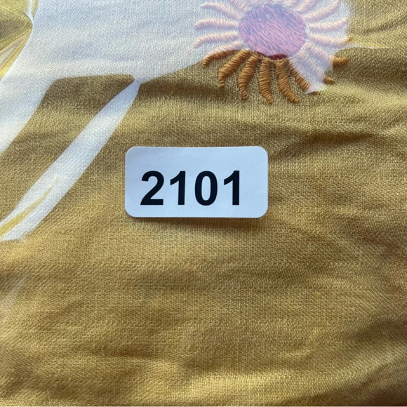 New! Free People Emory Embroidered Midi Dress Yellow nwot 22101 - Picture 10 of 10